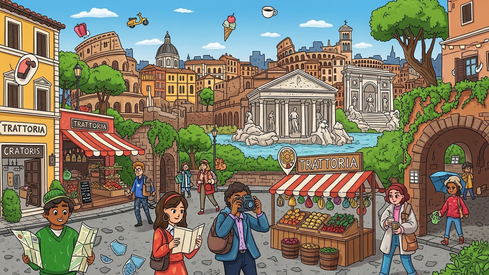 Rome Food Walk: Carbonara, Supplì & Gelato
